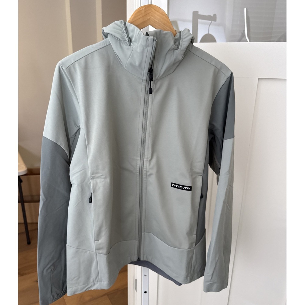 ORTOVOX Ortler Softshell Plus Jacket Women M Sage Green Hooded NWT